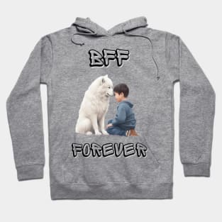 Samoyed, BFF Forever, the most adorable best friend gift to a Samoyed Lover! Hoodie